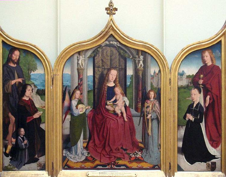 Gerard David Triptych of the Sedano Family Germany oil painting art
